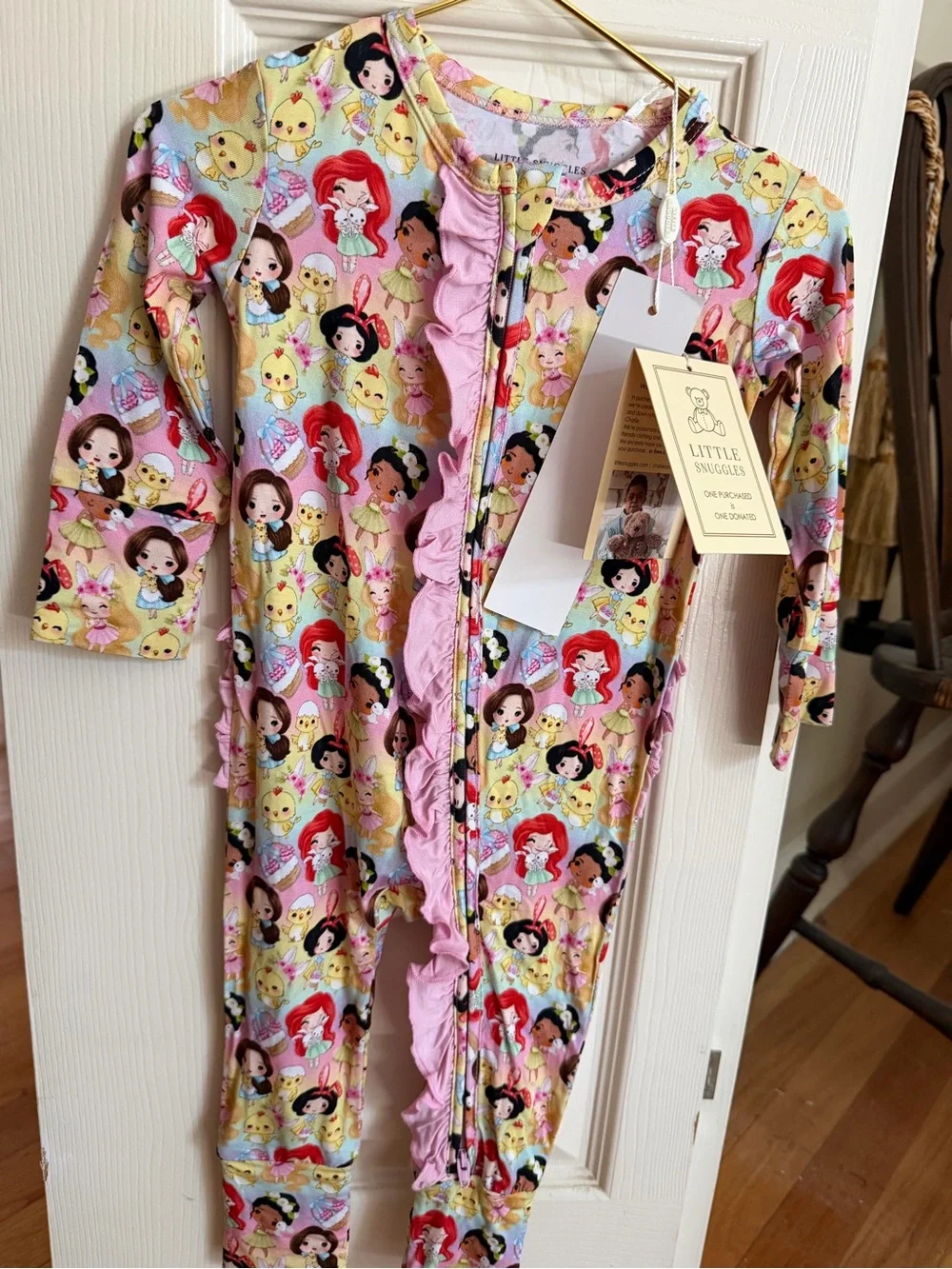 Little Snuggles Bamboo Sleeper - Disney Princess print size 9-12 months